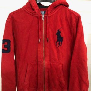 CLASSIC POLO RALPH LAUREN BIG PONY COLLECTION ZIP UP HOODIE